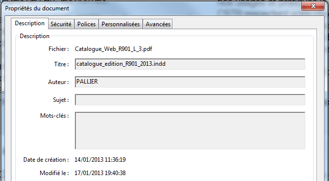 Optimisation SEO des métadonnées d 'un PDF
