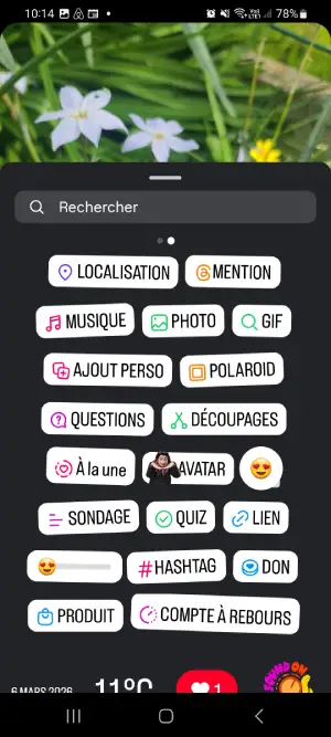 une multitude de tags pour animer les stories instagram
