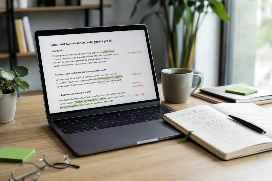 Comment humaniser un texte IA sans outil