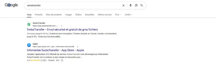 Exemple de recherche navigationnelle